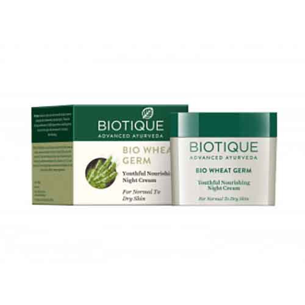 Biotique Bio Wheat Germ Youthful Nourishing Night Cream 50 gm  