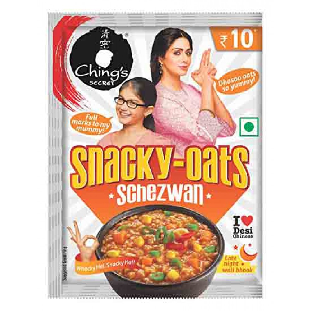 Chings Secret Snacky Oats Schezwan 25 gm  