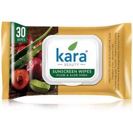 Kara Sunscreen Skin Care Wipes Plum & Aloevera 30 Wipes  