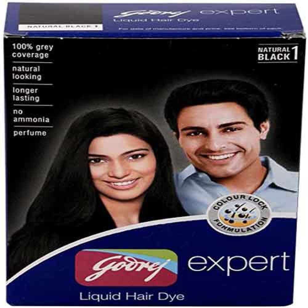 Godrej Expert Liquid Hair Dye Natural Black 1 1 pc  