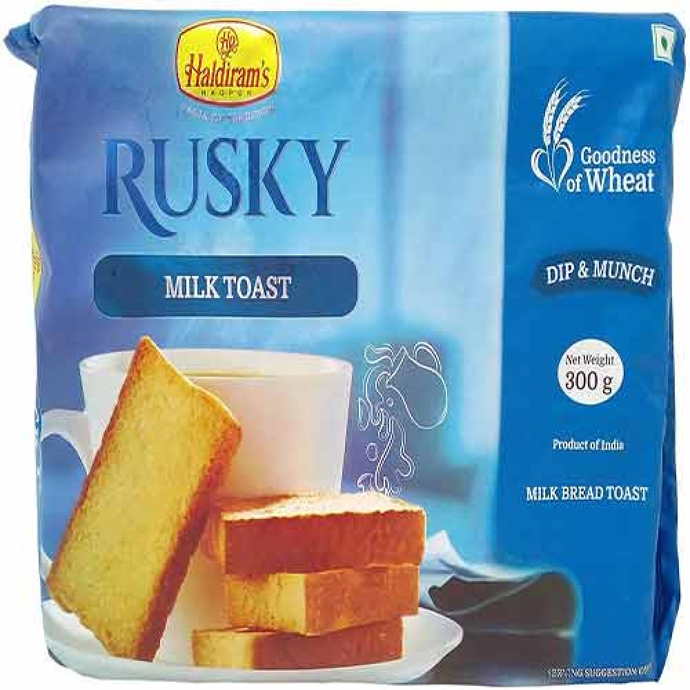 Haldiram Rusky Milk Bread Toast 150 gm  