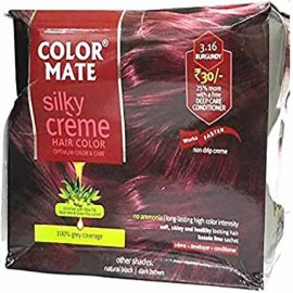 Color Mate Silky Creme Hair Color Burgundy (3.16) 55ml