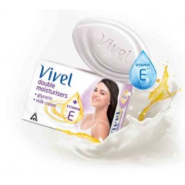 Vivel With Double Moisturisers Milk Cream & Glycerine Soap 75 gm