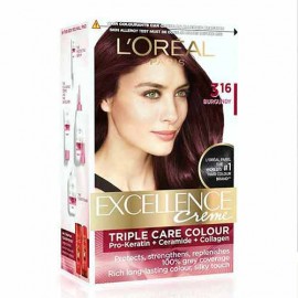 HC Loreal Paris Excellence Creme Hair Color (Burgundy 3.16) 