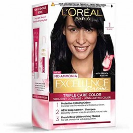 Loreal Paris Excellence Cream Hair Color 1 Natural Black 1 pc/-