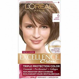 Loreal Paris Excellence Creme Hair Color Natural Light Brown - 6 1 pcs