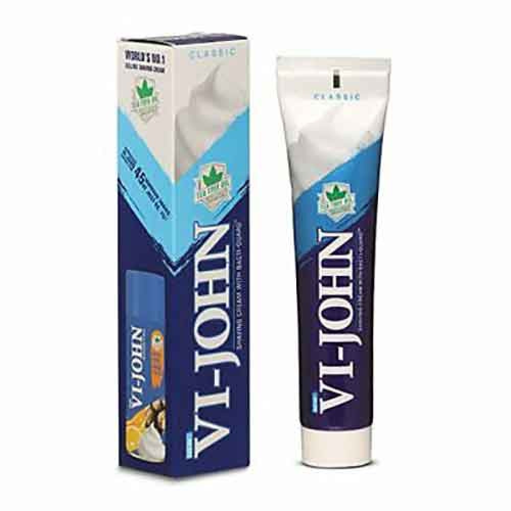 Vi John Shaving Cream With BactiGuard 125 gm