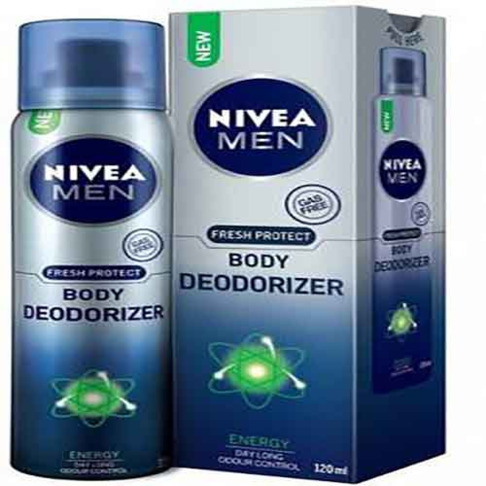 Nivea Fresh Protect Deodorizer Gas Free Energy Body Spray For Men 120 ml