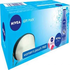Nivea Gift Pack (Set Of 3) & Women Pouch Free