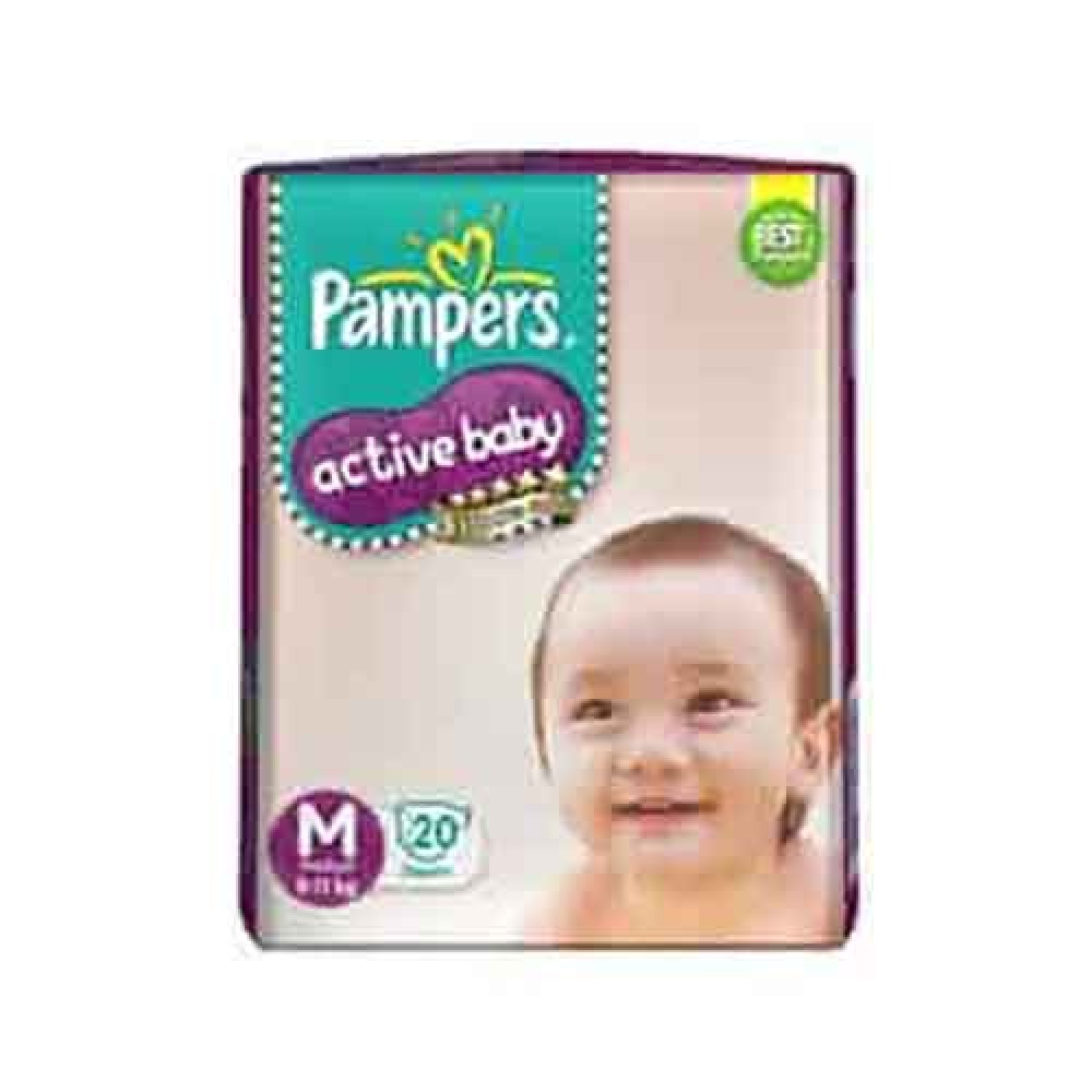Pampers Active Baby M 20 Diapers
