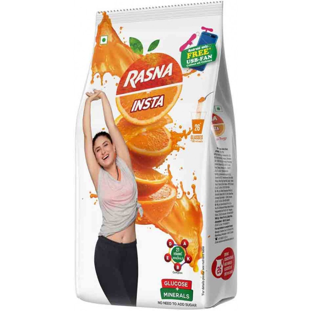 Rasna Insta Energy (Pack of 4 ) Free Sipper 400 gm