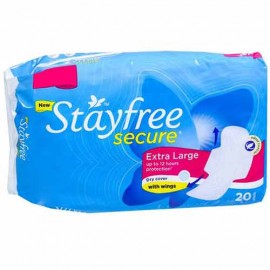 Stayfree Secure Dry Cover with wings XL 